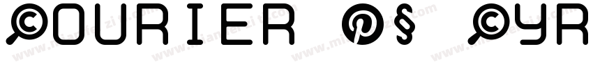 Courier PS Cyrillic字体转换